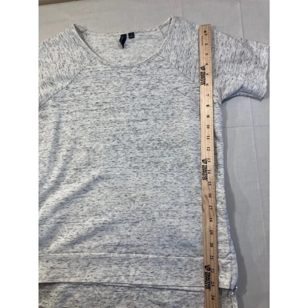 Cynthia Rowley Marled Knit Short Sleeve Tunic Top Womens Size S‎